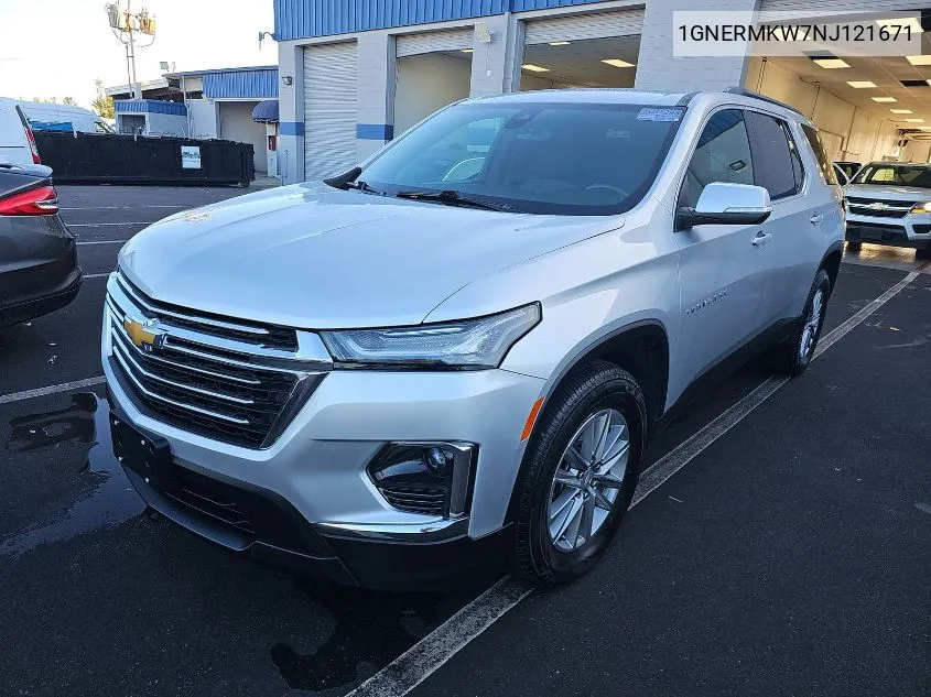 2022 Chevrolet Traverse Lt VIN: 1GNERMKW7NJ121671 Lot: 40713687