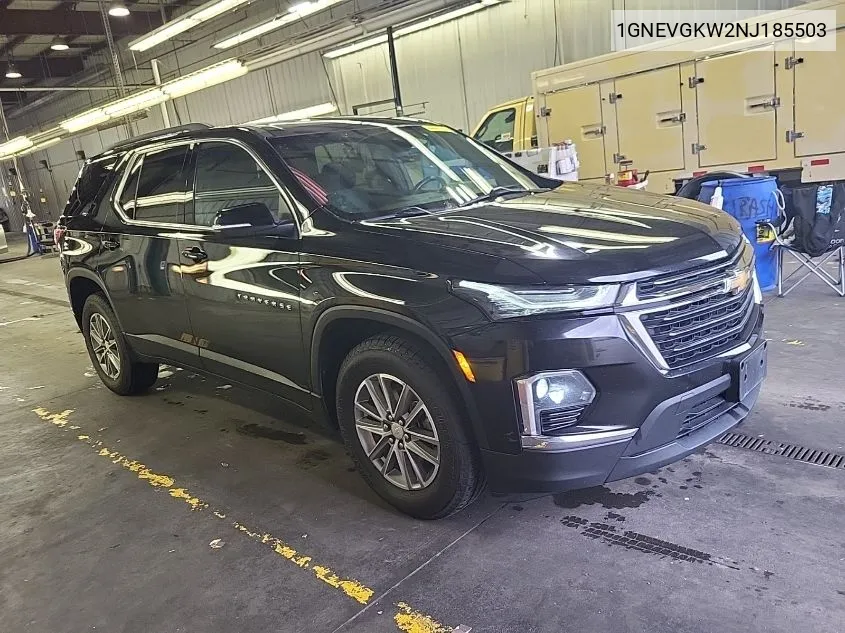 2022 Chevrolet Traverse Lt VIN: 1GNEVGKW2NJ185503 Lot: 40770826