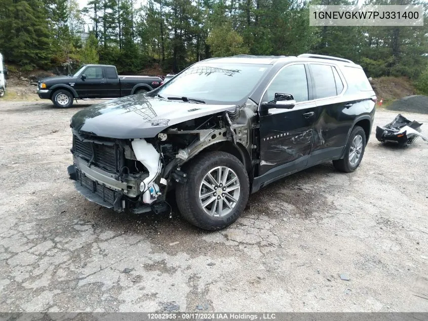 2023 Chevrolet Traverse VIN: 1GNEVGKW7PJ331400 Lot: 12082955