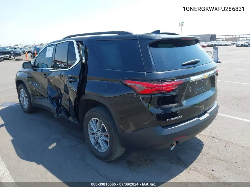 2023 Chevrolet Traverse Fwd Lt Cloth VIN: 1GNERGKWXPJ286831 Lot: 39815565