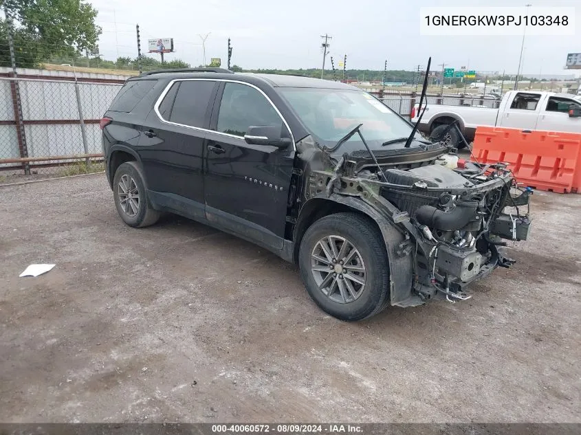 2023 Chevrolet Traverse Fwd Lt Cloth VIN: 1GNERGKW3PJ103348 Lot: 40060572