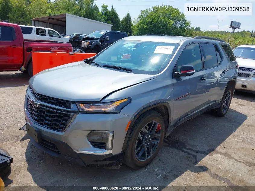 2023 Chevrolet Traverse Fwd Premier VIN: 1GNERKKW0PJ339538 Lot: 40080620