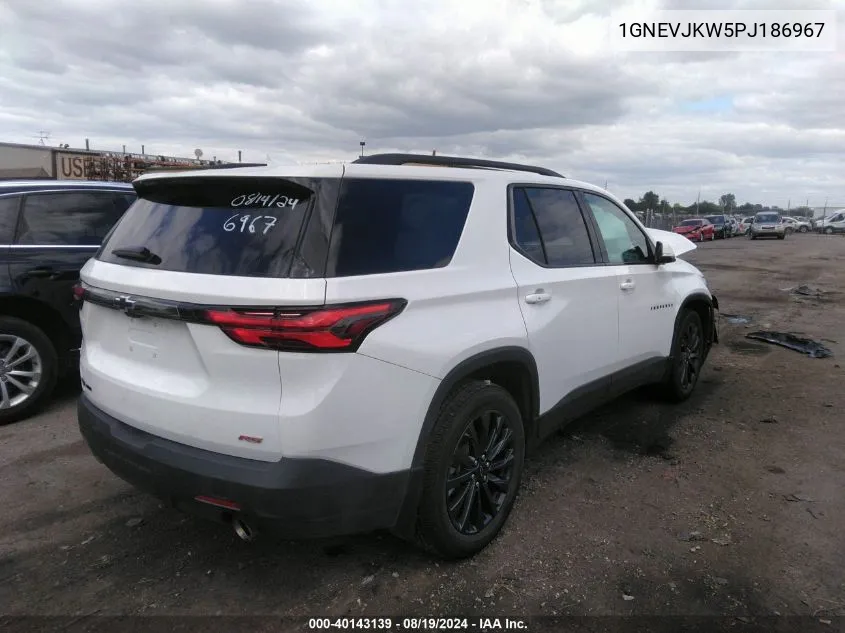 1GNEVJKW5PJ186967 2023 Chevrolet Traverse Awd Rs