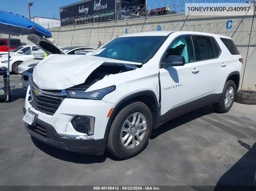 2023 Chevrolet Traverse Awd Ls VIN: 1GNEVFKW0PJ340997 Lot: 40158412