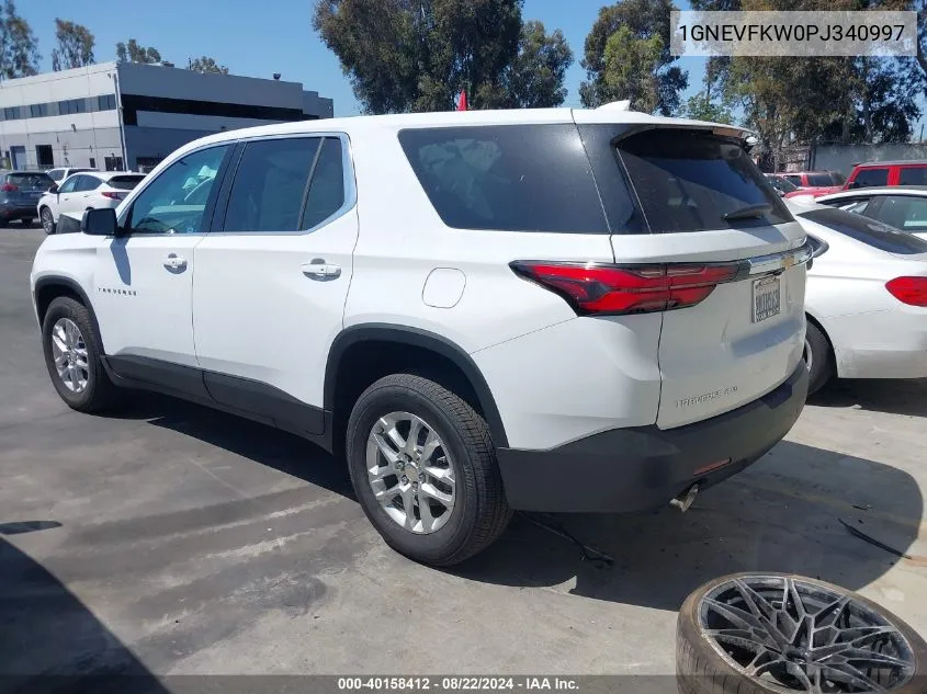 2023 Chevrolet Traverse Awd Ls VIN: 1GNEVFKW0PJ340997 Lot: 40158412