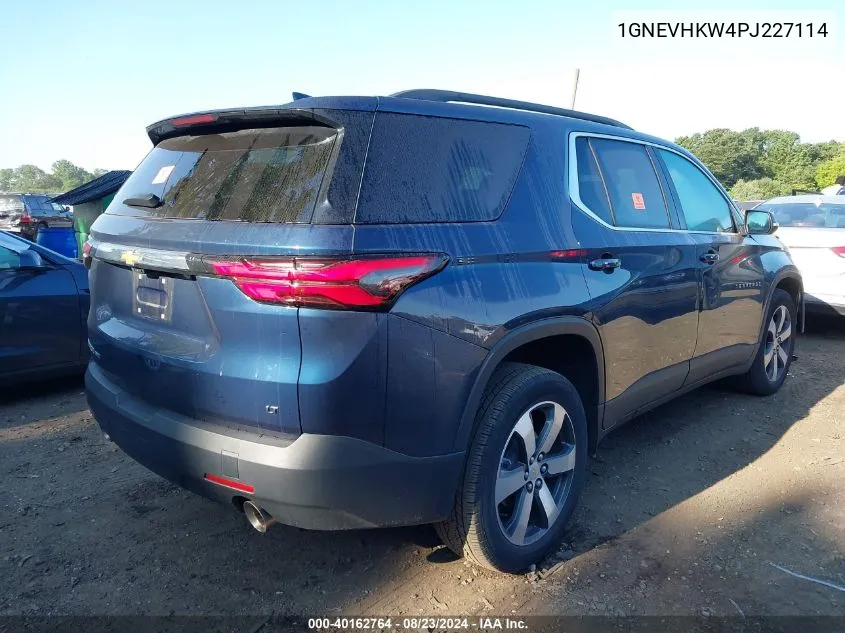 2023 Chevrolet Traverse Awd Lt Leather VIN: 1GNEVHKW4PJ227114 Lot: 40162764