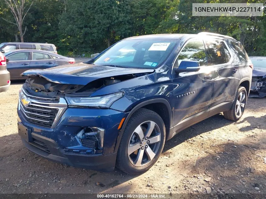 2023 Chevrolet Traverse Awd Lt Leather VIN: 1GNEVHKW4PJ227114 Lot: 40162764