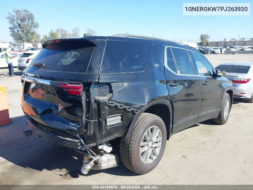 2023 Chevrolet Traverse Fwd Lt Cloth VIN: 1GNERGKW7PJ263930 Lot: 40189978