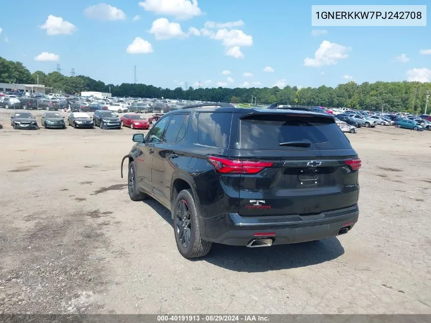 2023 Chevrolet Traverse Fwd Premier VIN: 1GNERKKW7PJ242708 Lot: 40191913