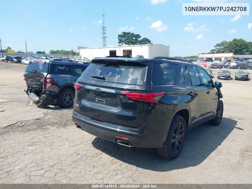 2023 Chevrolet Traverse Fwd Premier VIN: 1GNERKKW7PJ242708 Lot: 40191913