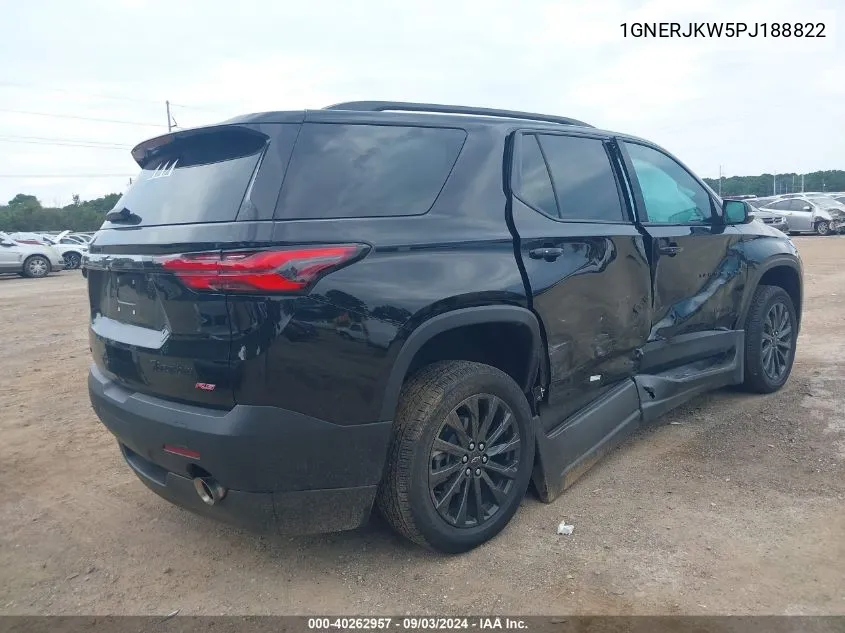 1GNERJKW5PJ188822 2023 Chevrolet Traverse Fwd Rs