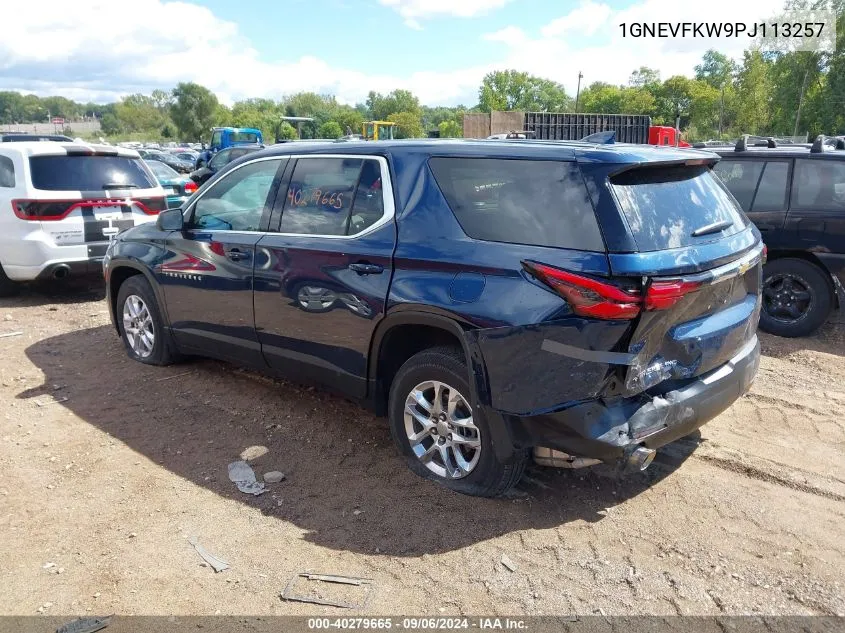 2023 Chevrolet Traverse Awd Ls VIN: 1GNEVFKW9PJ113257 Lot: 40279665