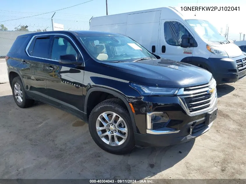 2023 Chevrolet Traverse Ls VIN: 1GNERFKW2PJ102041 Lot: 40304043