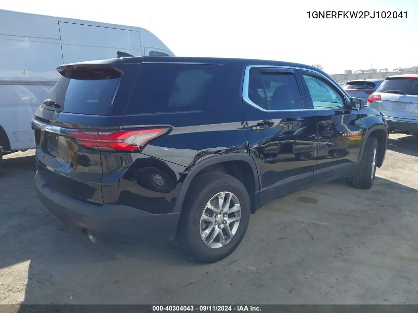 2023 Chevrolet Traverse Ls VIN: 1GNERFKW2PJ102041 Lot: 40304043