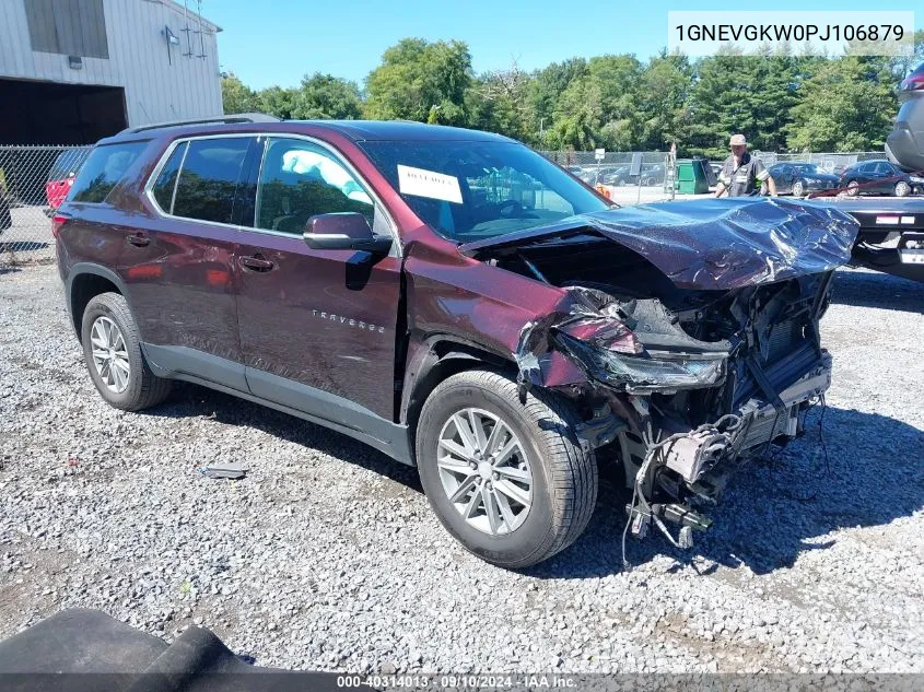 2023 Chevrolet Traverse Awd Lt Cloth VIN: 1GNEVGKW0PJ106879 Lot: 40314013