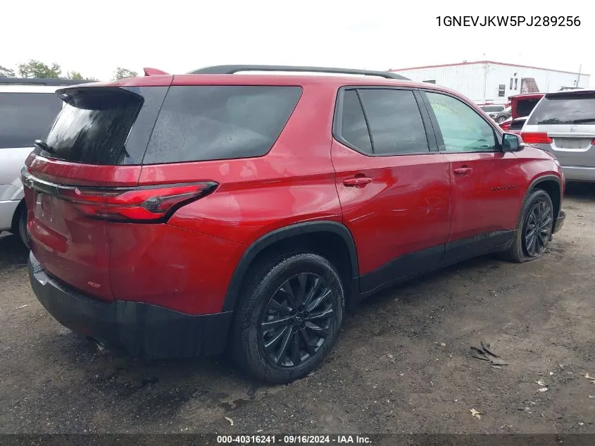 1GNEVJKW5PJ289256 2023 Chevrolet Traverse Rs