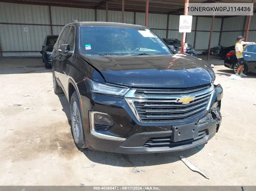 2023 Chevrolet Traverse Fwd Lt Cloth VIN: 1GNERGKW0PJ114436 Lot: 40365473