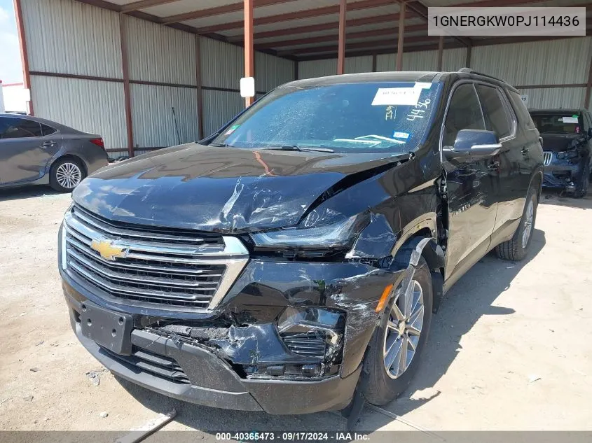 2023 Chevrolet Traverse Fwd Lt Cloth VIN: 1GNERGKW0PJ114436 Lot: 40365473