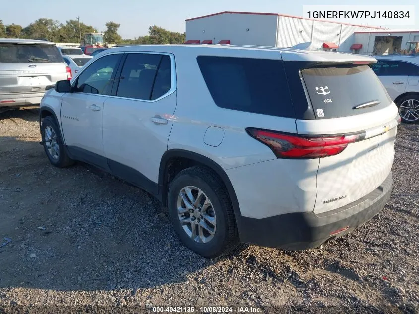 2023 Chevrolet Traverse Ls VIN: 1GNERFKW7PJ140834 Lot: 40421135