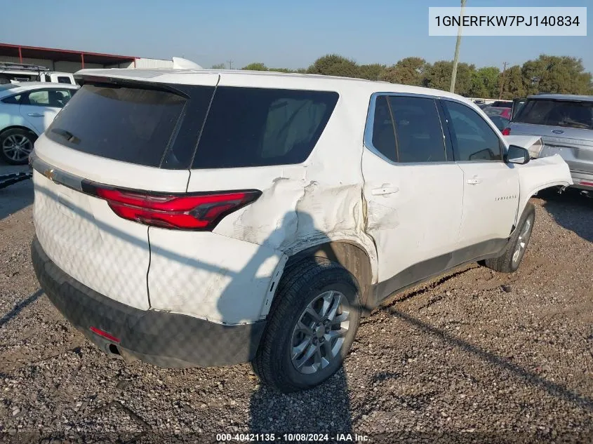 2023 Chevrolet Traverse Ls VIN: 1GNERFKW7PJ140834 Lot: 40421135