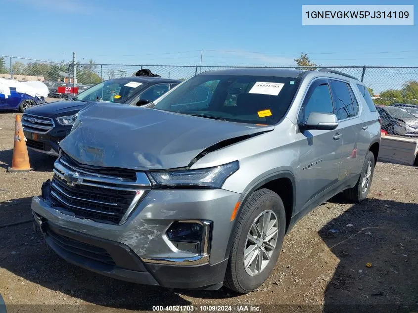 2023 Chevrolet Traverse Lt VIN: 1GNEVGKW5PJ314109 Lot: 40521703