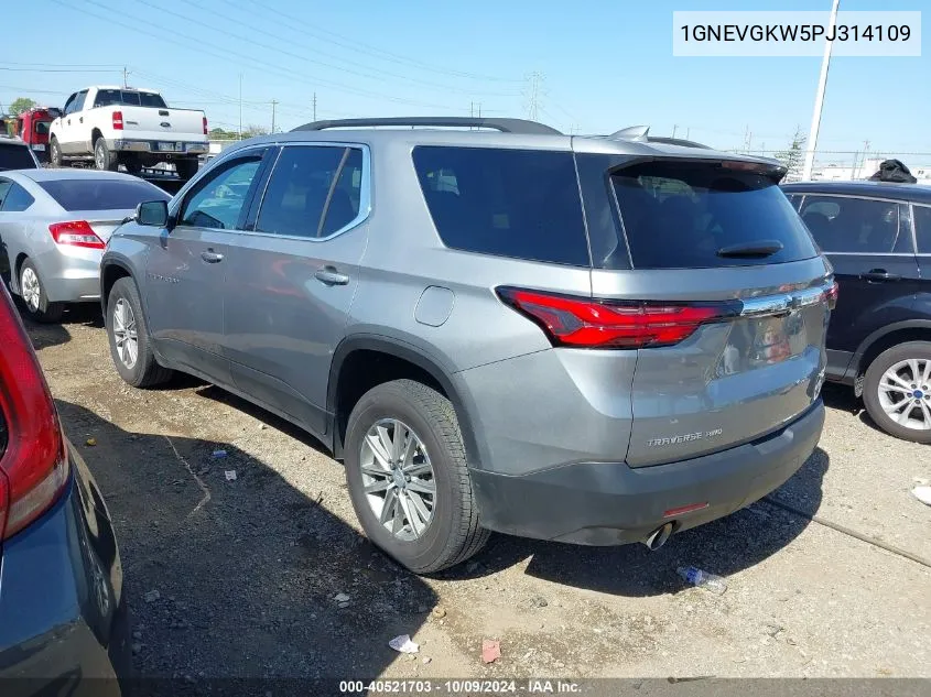 2023 Chevrolet Traverse Lt VIN: 1GNEVGKW5PJ314109 Lot: 40521703