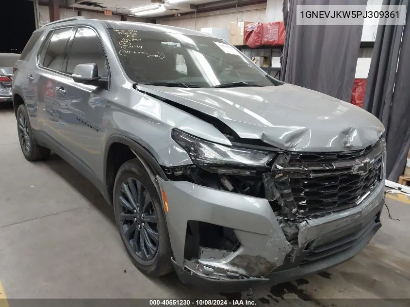 2023 Chevrolet Traverse Rs VIN: 1GNEVJKW5PJ309361 Lot: 40551230