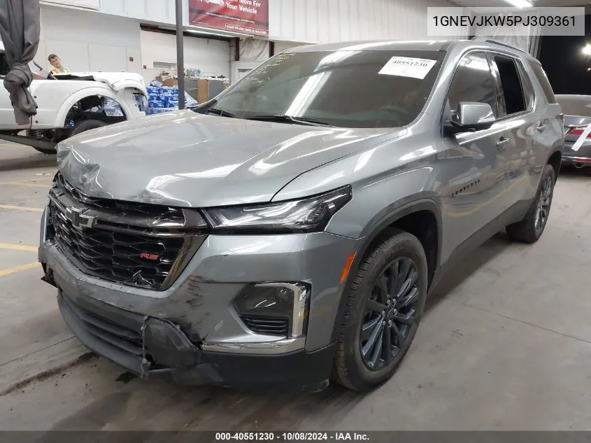 2023 Chevrolet Traverse Rs VIN: 1GNEVJKW5PJ309361 Lot: 40551230