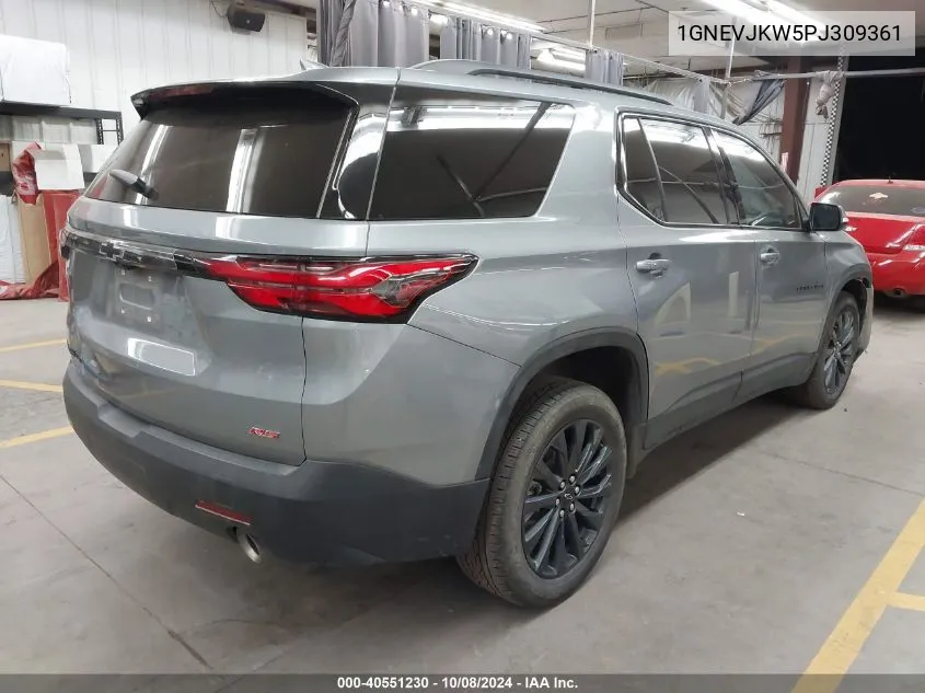 2023 Chevrolet Traverse Rs VIN: 1GNEVJKW5PJ309361 Lot: 40551230