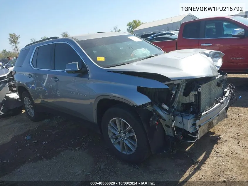 2023 Chevrolet Traverse Awd Lt Cloth VIN: 1GNEVGKW1PJ216792 Lot: 40556020