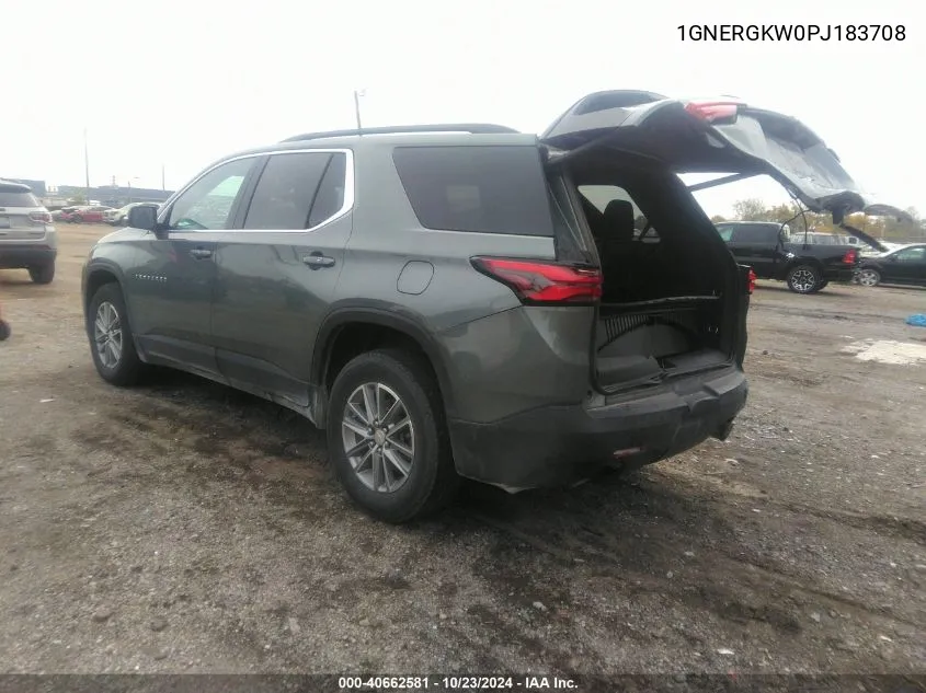 2023 Chevrolet Traverse Fwd Lt Cloth VIN: 1GNERGKW0PJ183708 Lot: 40662581