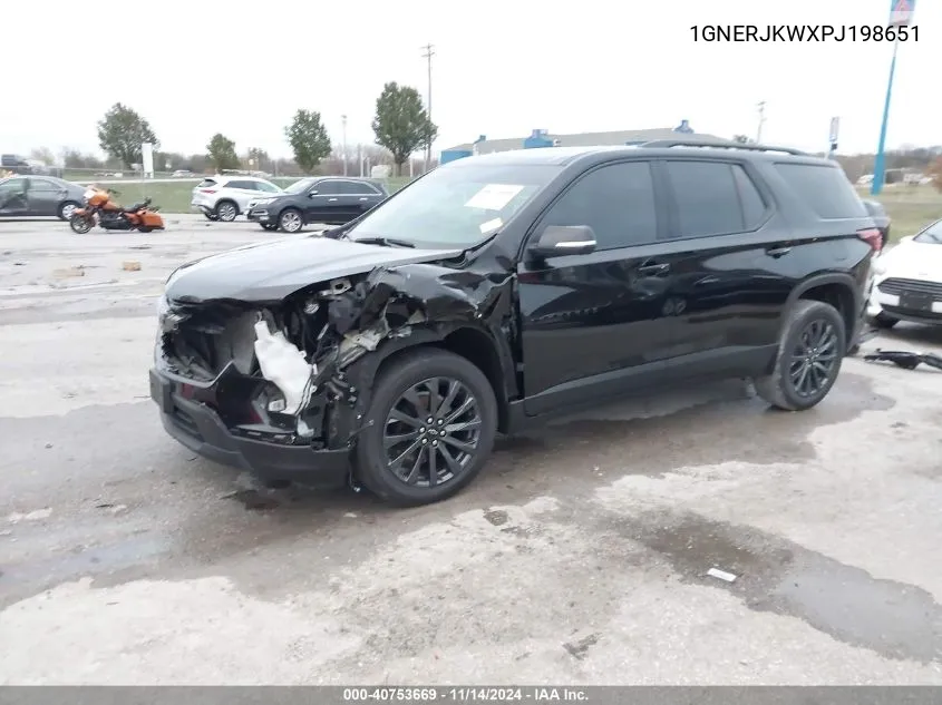 2023 Chevrolet Traverse Fwd Rs VIN: 1GNERJKWXPJ198651 Lot: 40753669