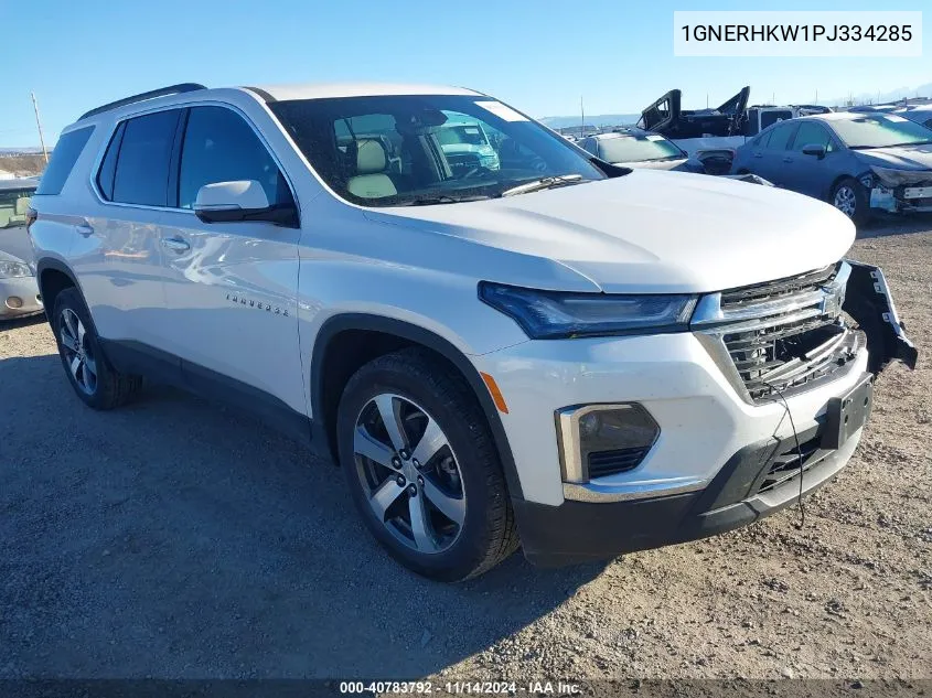 2023 Chevrolet Traverse Fwd Lt Leather VIN: 1GNERHKW1PJ334285 Lot: 40783792