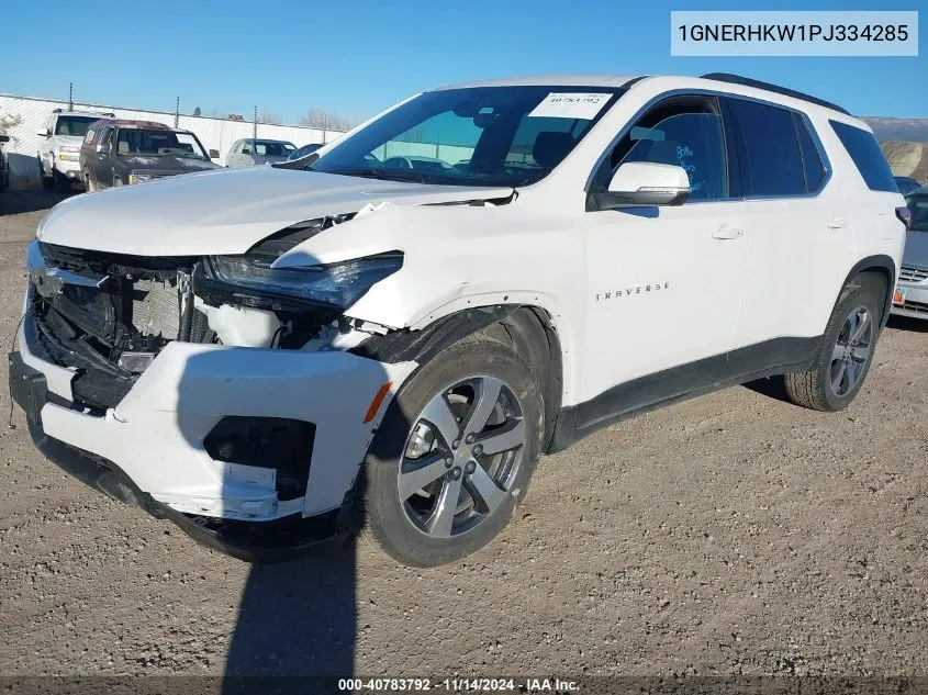 2023 Chevrolet Traverse Fwd Lt Leather VIN: 1GNERHKW1PJ334285 Lot: 40783792