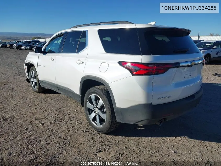 2023 Chevrolet Traverse Fwd Lt Leather VIN: 1GNERHKW1PJ334285 Lot: 40783792