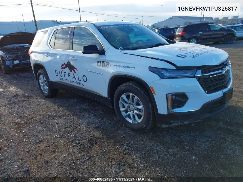 2023 Chevrolet Traverse Awd Ls VIN: 1GNEVFKW1PJ326817 Lot: 40852496