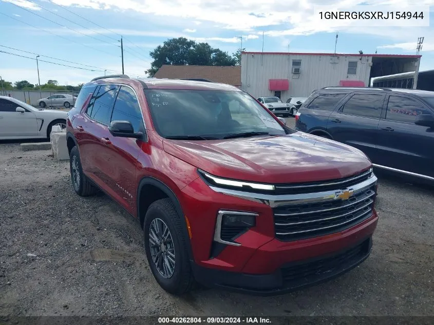 2024 Chevrolet Traverse Fwd Lt VIN: 1GNERGKSXRJ154944 Lot: 40262804