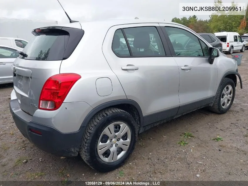 3GNCJKSB8DL209961 2013 Chevrolet Trax