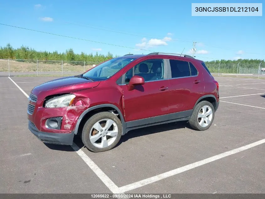 2013 Chevrolet Trax VIN: 3GNCJSSB1DL212104 Lot: 12085622