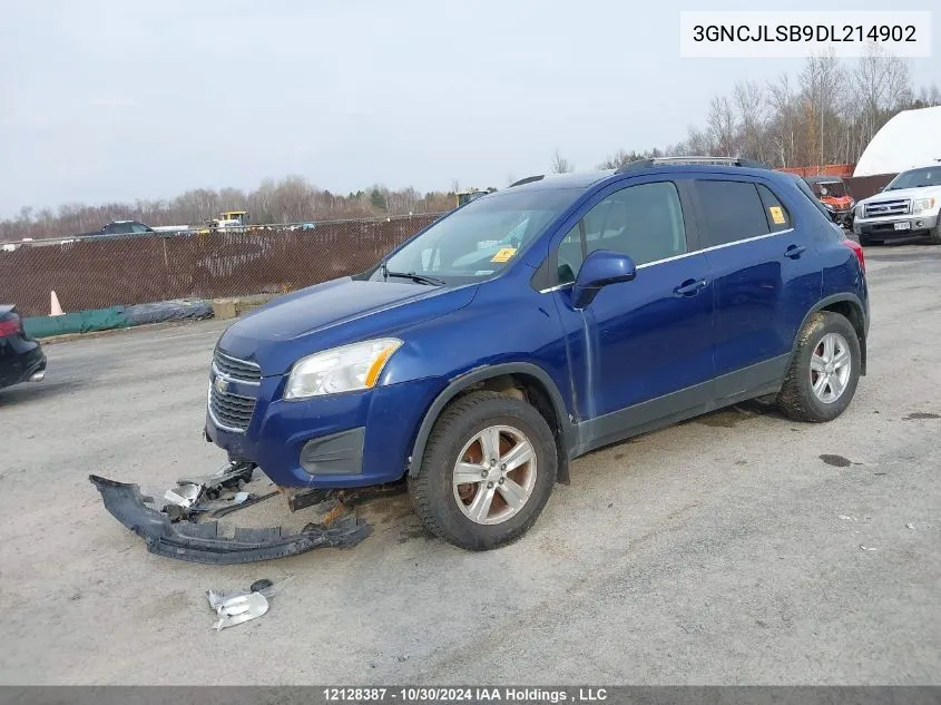 3GNCJLSB9DL214902 2013 Chevrolet Trax