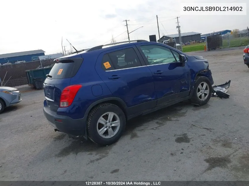 3GNCJLSB9DL214902 2013 Chevrolet Trax