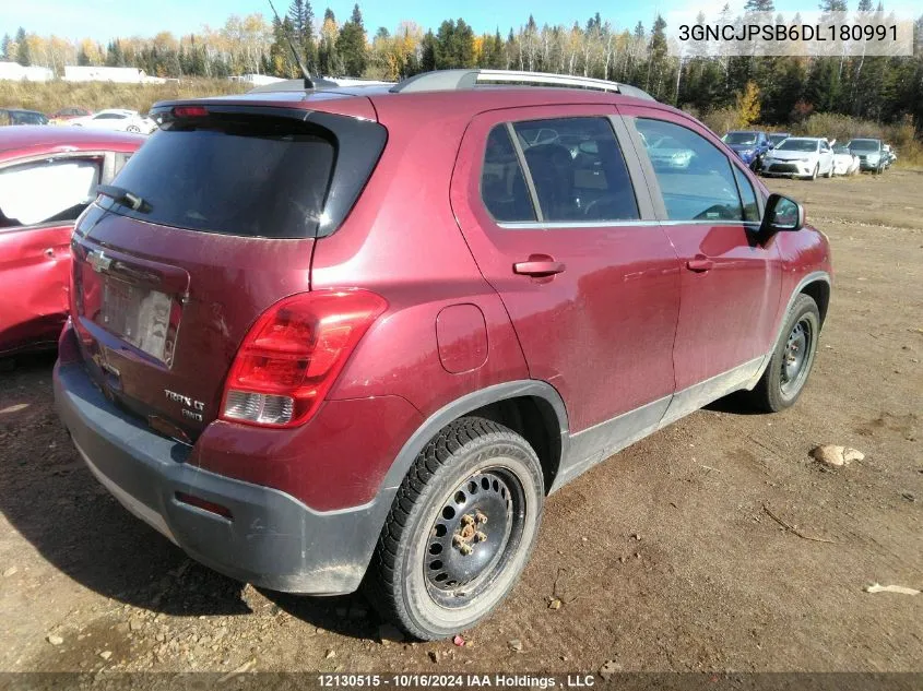 2013 Chevrolet Trax VIN: 3GNCJPSB6DL180991 Lot: 12130515