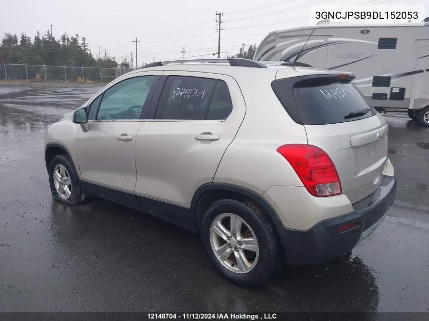 2013 Chevrolet Trax VIN: 3GNCJPSB9DL152053 Lot: 12148704