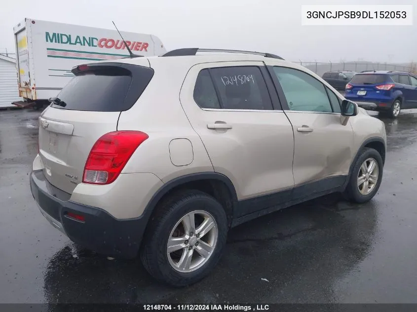 2013 Chevrolet Trax VIN: 3GNCJPSB9DL152053 Lot: 12148704