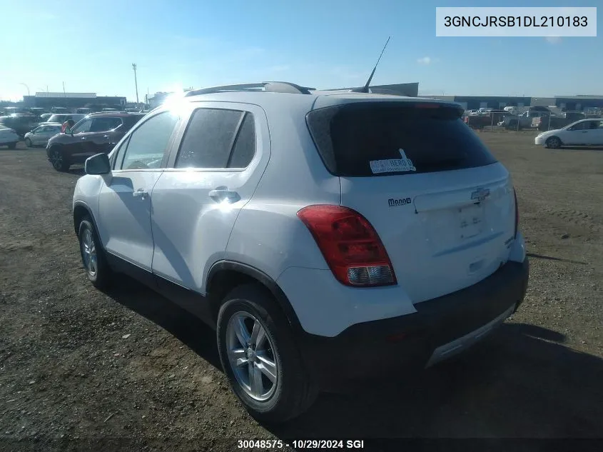 2013 Chevrolet Trax 2Lt VIN: 3GNCJRSB1DL210183 Lot: 30048575