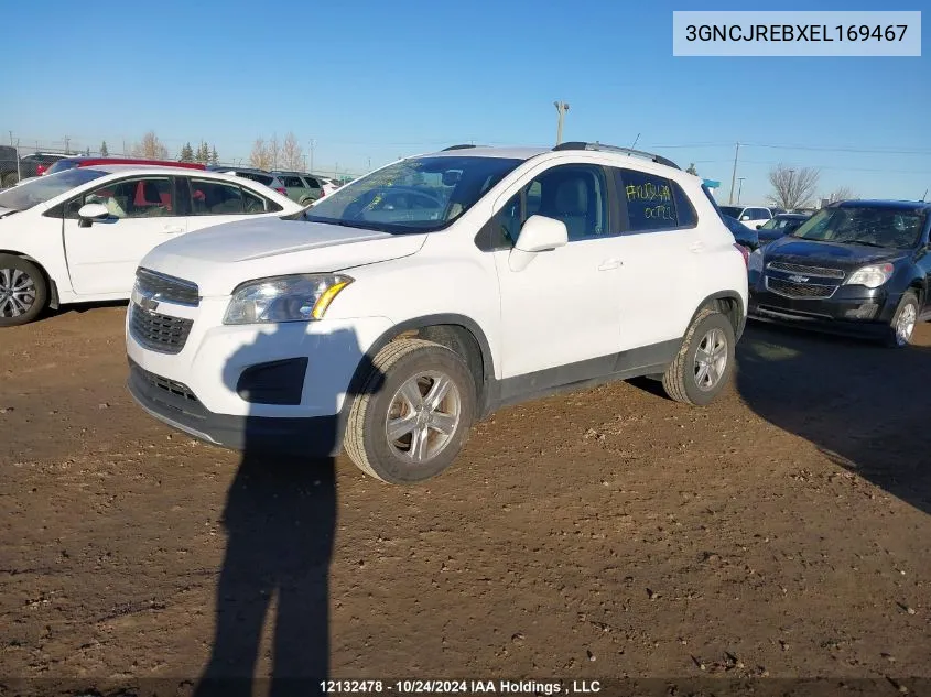 2014 Chevrolet Trax VIN: 3GNCJREBXEL169467 Lot: 12132478