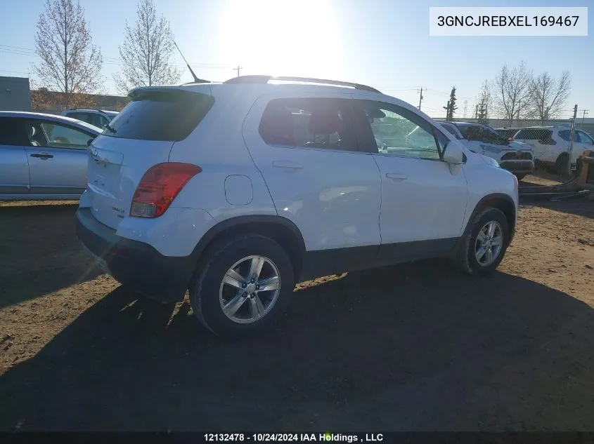 2014 Chevrolet Trax VIN: 3GNCJREBXEL169467 Lot: 12132478