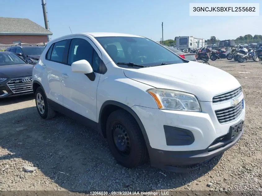 3GNCJKSBXFL255682 2015 Chevrolet Trax