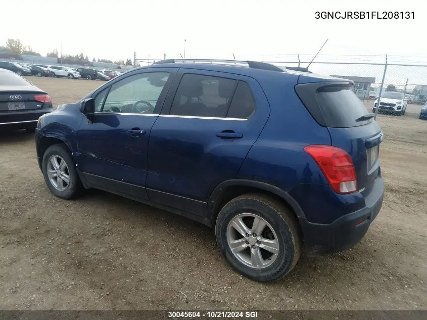 2015 Chevrolet Trax 1Lt VIN: 3GNCJRSB1FL208131 Lot: 30045604