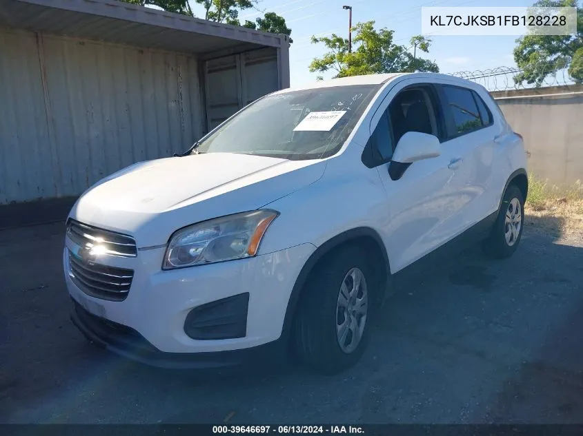 KL7CJKSB1FB128228 2015 Chevrolet Trax 1Ls